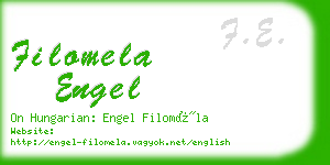 filomela engel business card